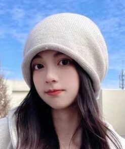 Mihan1 Mũ Len Beanie Màu Trơn (2)